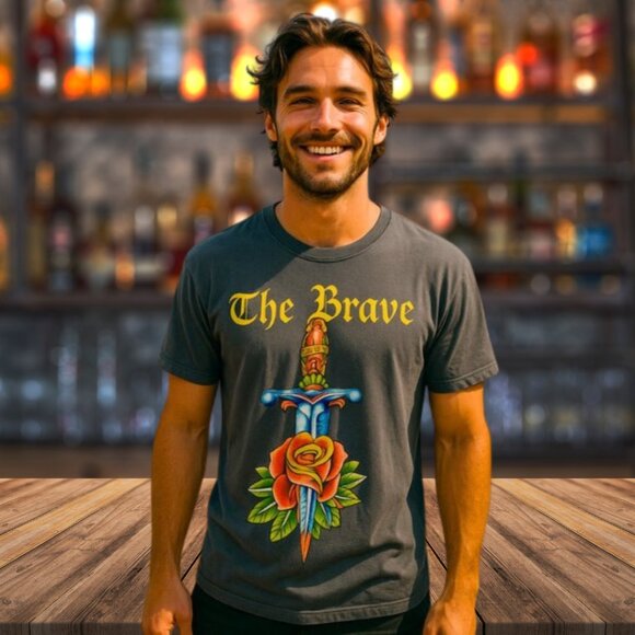 Christian Audigier “The Brave” Limited Edition Tee - Picture 1 of 6